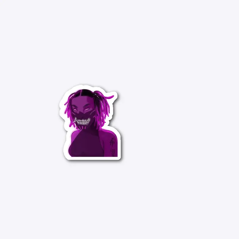 Ronin Girl Sticker 