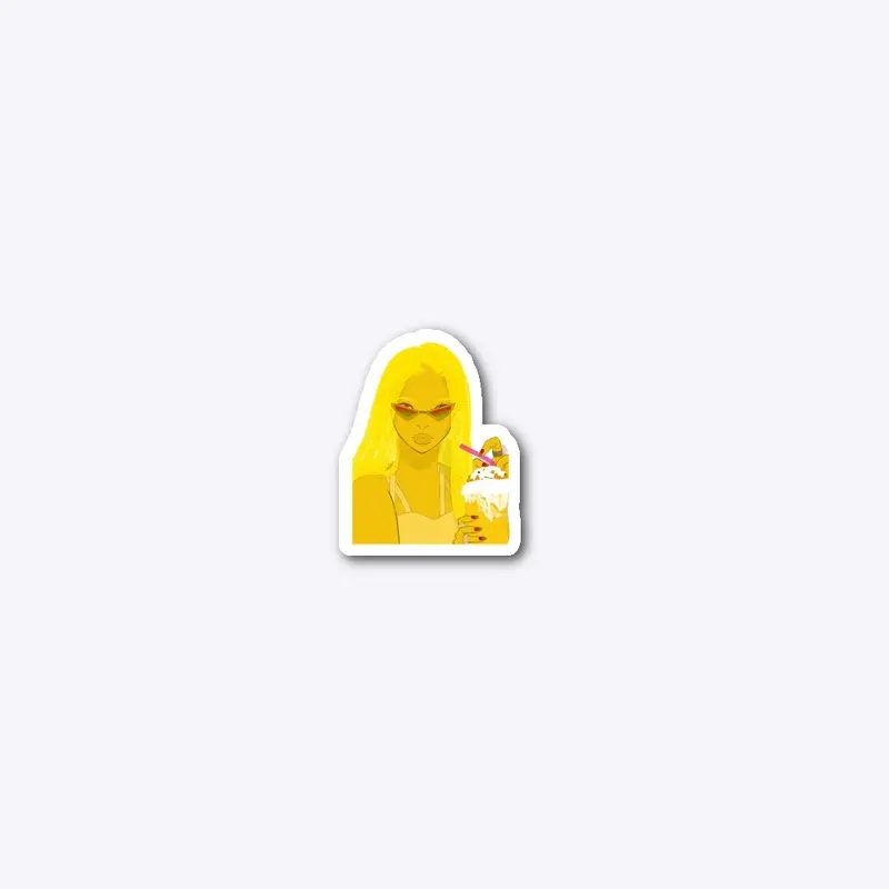 Mango Girl Sticker 