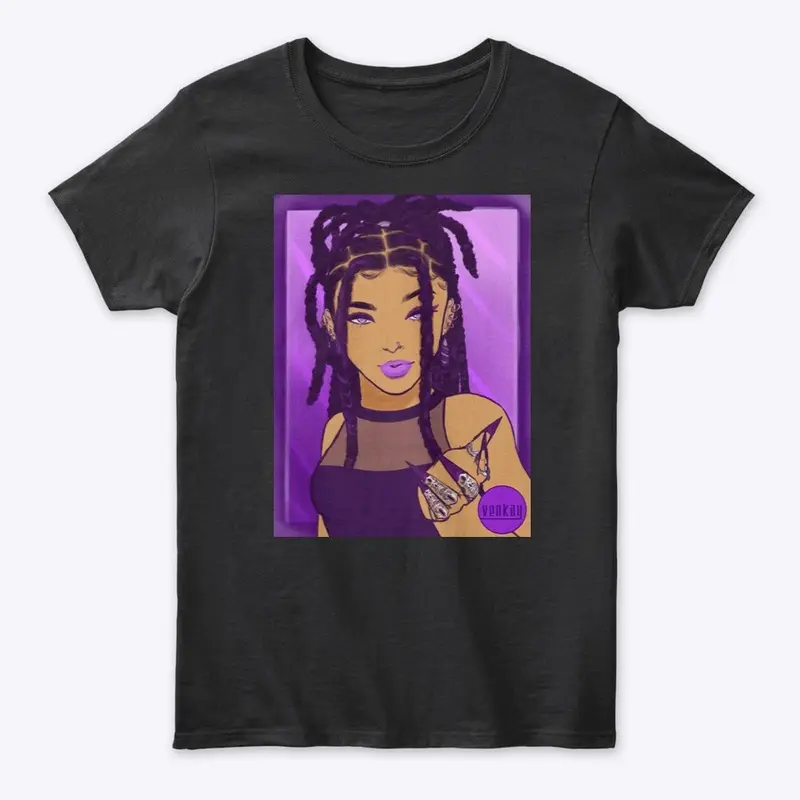 Purple Baddie Tee